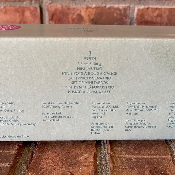 NIB PartyLite 3 Candle Trumpet Jar Set - Picture 2 of 4